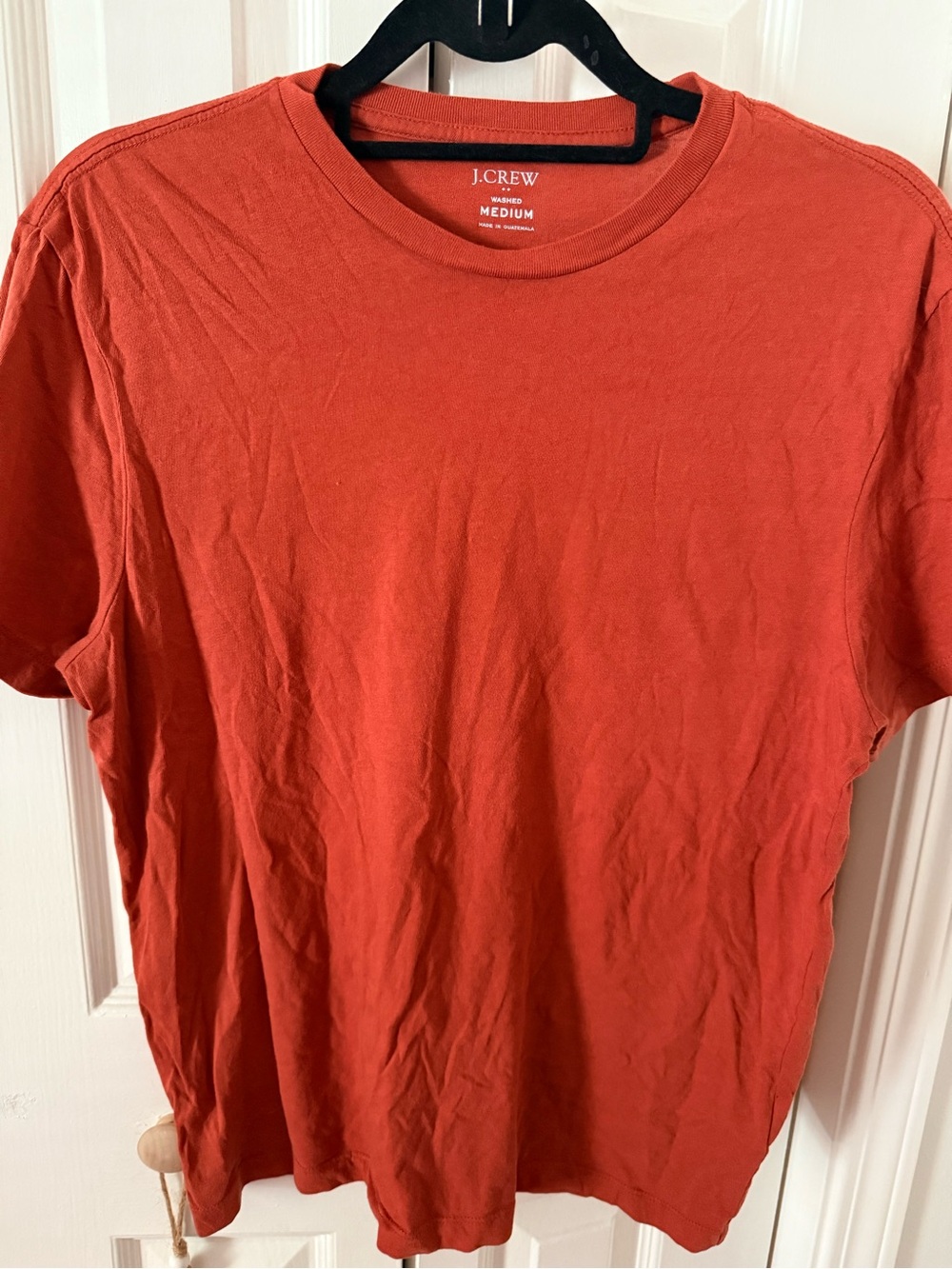 J. Crew Men's Rustic Red Short Sleeve Crewneck Tee
